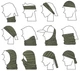 Бафф Primo Golovejoy DTG15 шарф-труба на шею, Buff мультифункциональный - Black Primo GOLOVJOY-DTG15-B черный - изображение 7