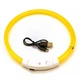 Светодиодный LED ошейник Lesko L-18 Yellow L USB светящийся водоотталкивающий для собак и котов - изображение 4