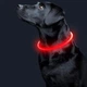 Світлодіодний LED нашийник Lesko L-18 Red L USB водовідштовхувальний, що світиться, для собак і котів - зображення 2
