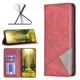 Чехол-книжка с кармашками UniCase Geometric Pattern для Xiaomi Redmi Note 13 - Red - изображение 4