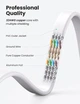Патч корд Ugreen мережевий кабель Ethernet RJ45 Cat 7 10 Гбіт/с 600 МГц 2м White (NW263) - зображення 2