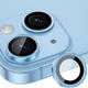 Захисне скло Epik Metal Classic на камеру (в упак.) на Apple iPhone 15 (6.1") / 15 Plus (6.7") Блакитний / Light Blue - зображення 2