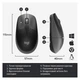 Мышь Logitech M190 Wireless, Charcoal, Refurbished - изображение 2