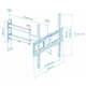 Кронштейн Walfix R-401B 26-55" (400х400) крепление ТВ - изображение 2