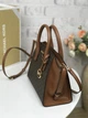 Сумка жіноча Michael Kors Avril Small Logo Top-Zip Satchel коричнева (35F1G4VM2B) - зображення 3