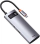 USB-Hub Baseus Metal Gleam Series 5-in-1 Type-C Gray (CAHUB-CX0G) - изображение 2