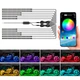 Комплект светодиодной RGB подсветки KIEND MT12 Bluetooth для мотоцикла Черный (1013-482-00) - изображение 2
