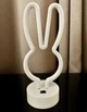 Неоновый светодиодный ночник для интерьера Decoration Lamp Зайчик USB/3хАА Розовый | Настольный светильник | 722821 - изображение 3