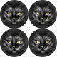 Набір круглих підкладок, 4D килимків, на стіл 33 х 33см 4шт, Black Cat (5905342640219) - изображение 1