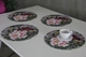 Набір круглих підкладок, 4D килимків, на стіл 33 х 33см 4шт, Ikebana (5905342645528) - изображение 3