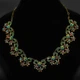 Кольє від Michal Negrin "Вікторіанський Світанок" із зеленими кристалами Swarovski - зображення 1