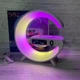 Настільний нічник смарт-лампа акумуляторна з бездротовою зарядкою RGB Mini G 63 15 W - зображення 2