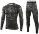 Термобелье мужское зимнее комплект кофта и кальсоны на флисе Sport Camo Grey +5-15°С 3XL Камуфляж серый - изображение 1