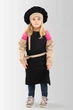Комплект детский Latte Junior 7-12 лет | Фартук + Колпак + Нарукавники Черно-бежевый - изображение 1