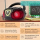 Бумбокс Auna Roadie CD Boombox FM Radio Light Show (10029814) - зображення 2