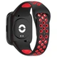Перфорированный ремешок для Xiaomi Redmi Watch 3 Active "Красно-черный" (VANAX64005) - изображение 2
