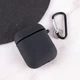 Ударопрочный силиконовый Футляр с микрофиброй для наушников AirPods 1/2 /Black - изображение 3