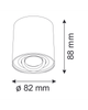 Точковий світильник Goldlux 318459 Orion GU10 1x10W IP20 WH (052065) - зображення 2