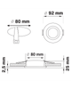 Точковий світильник Goldlux 323699 Falco GU5.3 1x10W IP20 BK (051583) - изображение 3
