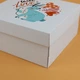 Коробка Подарункова eko-kraft 200*200*100 мм - упак 3 шт - Мікрогофра Коробочка з малюнком "Зайчик with Love" - зображення 2