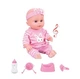 Пупс функциональный BABY Cute пьет из бутылочки ходит в туалет звуки аксессуары 33 см (4243433)(L 006-7) - изображение 4