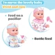 Пупс функциональный BABY Cute пьет из бутылочки ходит в туалет звуки аксессуары 33 см (2289003)(L 006-7/002) - изображение 7