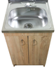 Мойка с тумбой AQUAMARIN BoxWood 500 sonoma oak (Дуб сонома)+Сифон - изображение 2