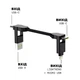 Кабель-брелок Rolling Square inCharge X Lava Black 6 в 1 USB-C/Lightning для быстрой зарядки 100W 0.08m Sapphire Blue - изображение 3