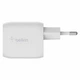Зарядний пристрій мережевий Belkin Home Charger 45W GAN PD PPS 2хUSB-С White (WCH011VFWH) - зображення 3