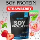 Соєвий протеїн ізолят Willmax SOY ISOLATE 900 г клубничного джема — рослинний білок для росту м’язів та відновлення - изображение 2