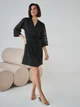 Халат женский BARWA garments 0337 M Черный (2110003372016) - изображение 6