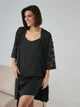Халат женский BARWA garments 0337 M Черный (2110003372016) - изображение 9