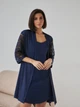Халат женский BARWA garments 0337 S Темно-синий (2110003371415) - изображение 9