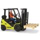 Wózek widłowy Dickie Playlife Clark Forklift z akcesoriami (4006333075230) - obraz 4