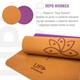 Килимок для йоги UP & FORWARD 183x61x0.6 TPE Amber Flower - зображення 4