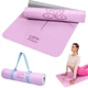 Килимок для йоги UP & FORWARD 183x61x0.6 TPE Amethyst Flower - зображення 1