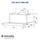Вытяжка телескопическая Minola HTL 6614 I 1000 LED - изображение 9