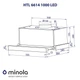 Вытяжка телескопическая Minola HTL 6614 BL 1000 LED - изображение 12