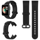 Силіконовий ремінець для Xiaomi Mi Watch Lite "Чорний" (VANAX04001) - зображення 1