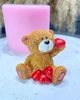Силіконовий молд Ведмедик з сердечками - изображение 2