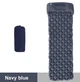 Туристический надувной матрас, каремат, надувной коврик с подушкой Navy blue - изображение 1