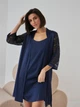 Ночная рубашка женская BARWA garments 0338 L Темно-синяя (2110003383418) - изображение 10