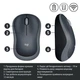 Мышь Logitech M185 Wireless, Grey, Refurbished - изображение 2