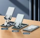 Складаний металевий тримач - підставка для телефону QIANYI LIFTING FOLDING silver - изображение 2