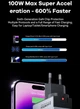 Сетевое зарядное устройство Asometech 100W (1USB + 2Type-C) с дисплеем - изображение 4
