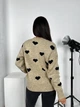 Светр вовняний теплий жіночий Oversize 42/46 Бежевий - зображення 5