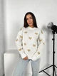 Светр вовняний теплий жіночий Oversize 42/46 Білий - зображення 2