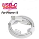 Кабель PD 60W USB-C на USB-C (1m) Woven для Apple (OEM) (017137) (white) - изображение 5