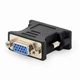Адаптер Cablexpert DVI - VGA (M/F), Чорний (A-DVI-VGA-BK) - зображення 1
