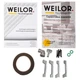 Газовая варочная поверхность для кухни WEILOR GM W 634 BL, черная эмалированная на 4 конфорки, газ-контроль - изображение 2